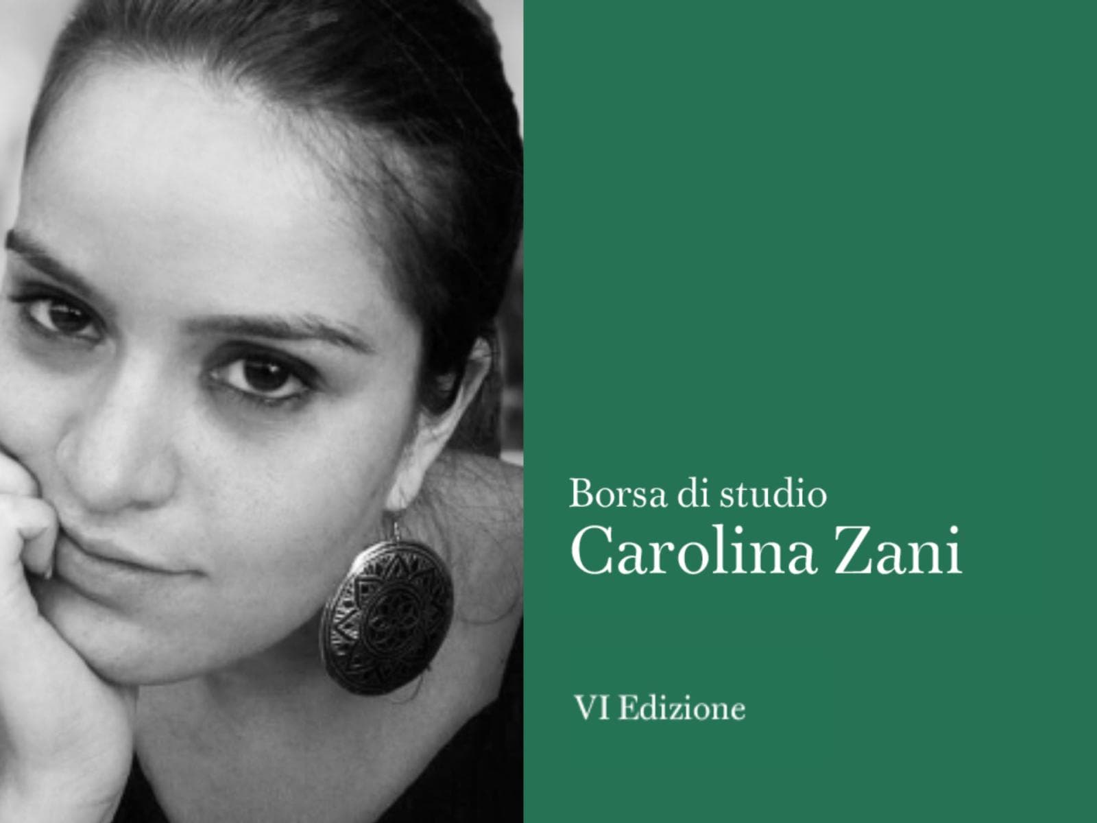 Borsa di studio “Carolina Zani” — Cultura a Cellatica (provincia di Brescia), 21 maggio – 31 luglio