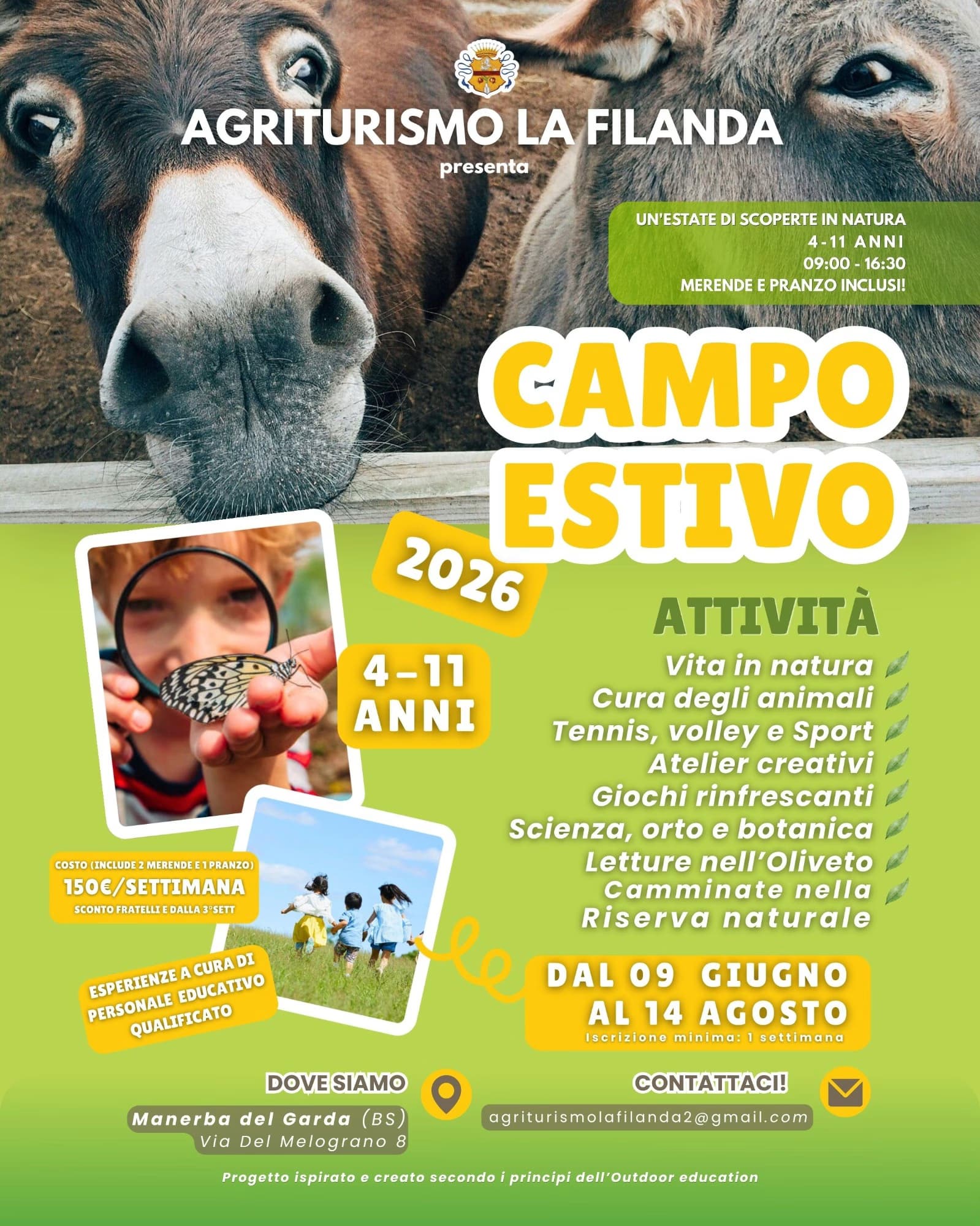 CAMPO ESTIVO IN NATURA — Altro a Brescia, Agriturismo La Filanda