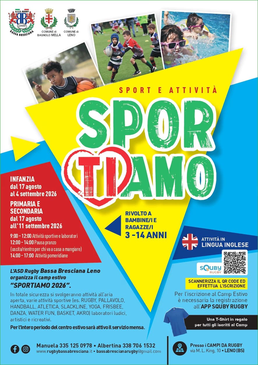 SPORTIAMO 2026 — Altro a Brescia, ASD RUGBY BASSA BRESCIANA LENO