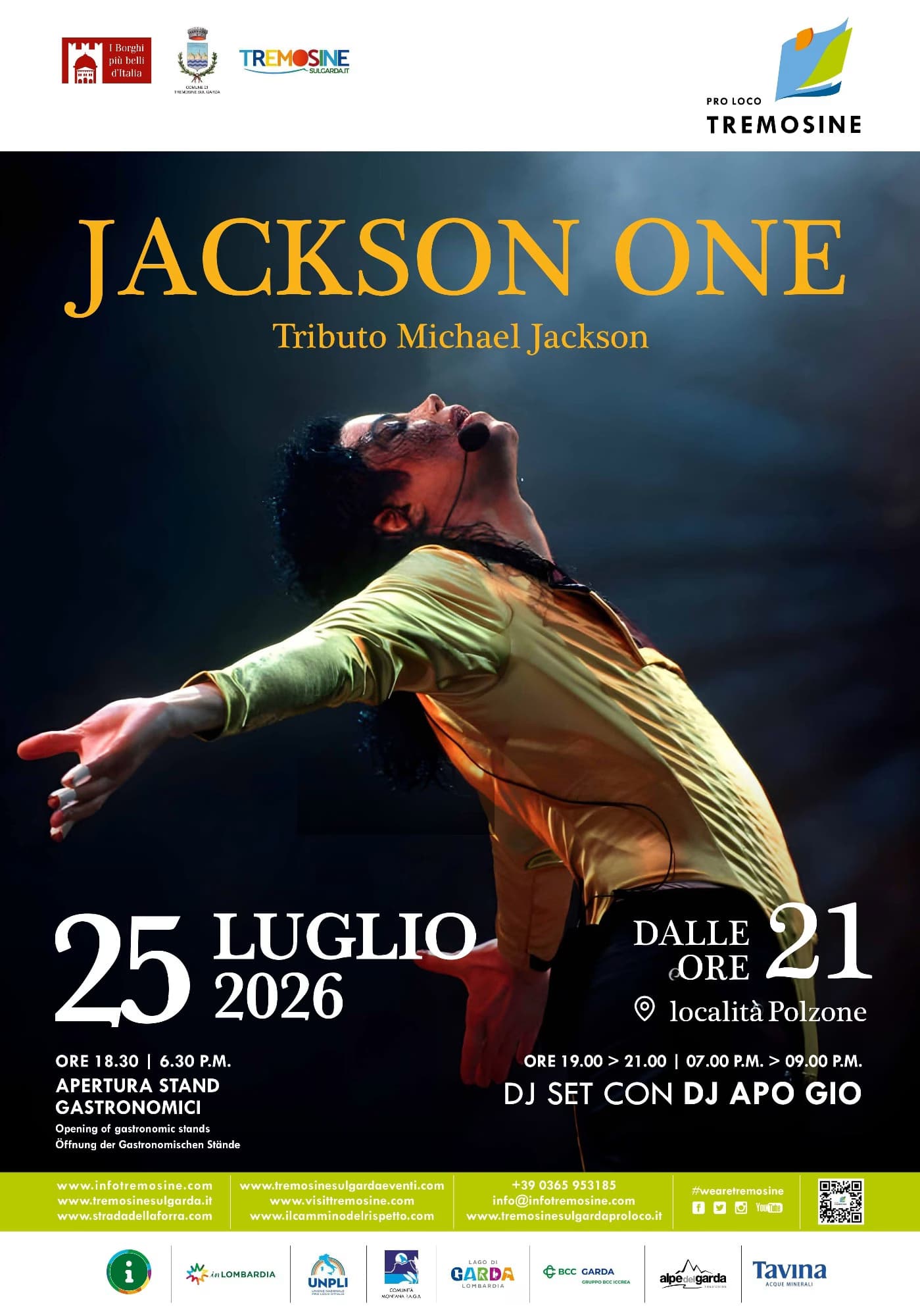 TRIBUTO A MICHAEL JACKSON — Altro a provincia di Brescia, provincia di Brescia, PRO LOCO TREMOSINE