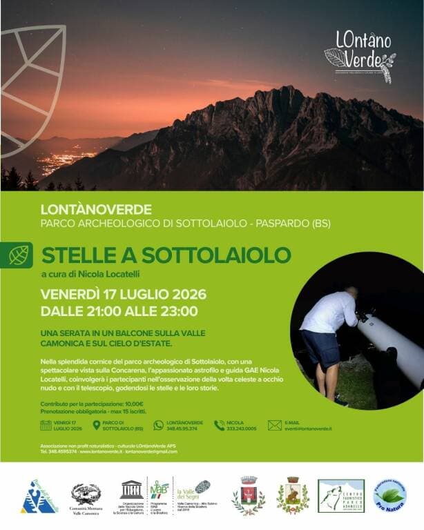 Venerdì sera a guardare le stelle nel parco archeologico di Sottolaiolo — All'aperto a Brescia, Brixia Parco Archeologico